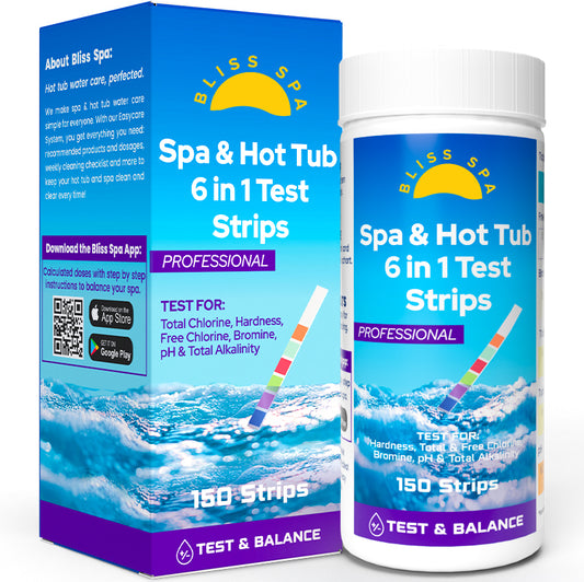 Bliss Spa & Hot Tub 6 in 1 Test Strips