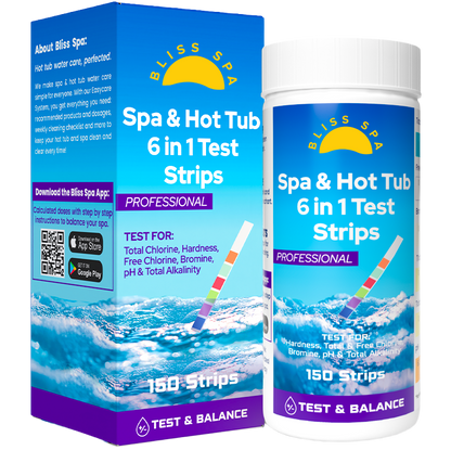 Bliss Spa & Hot Tub 6 in 1 Test Strips