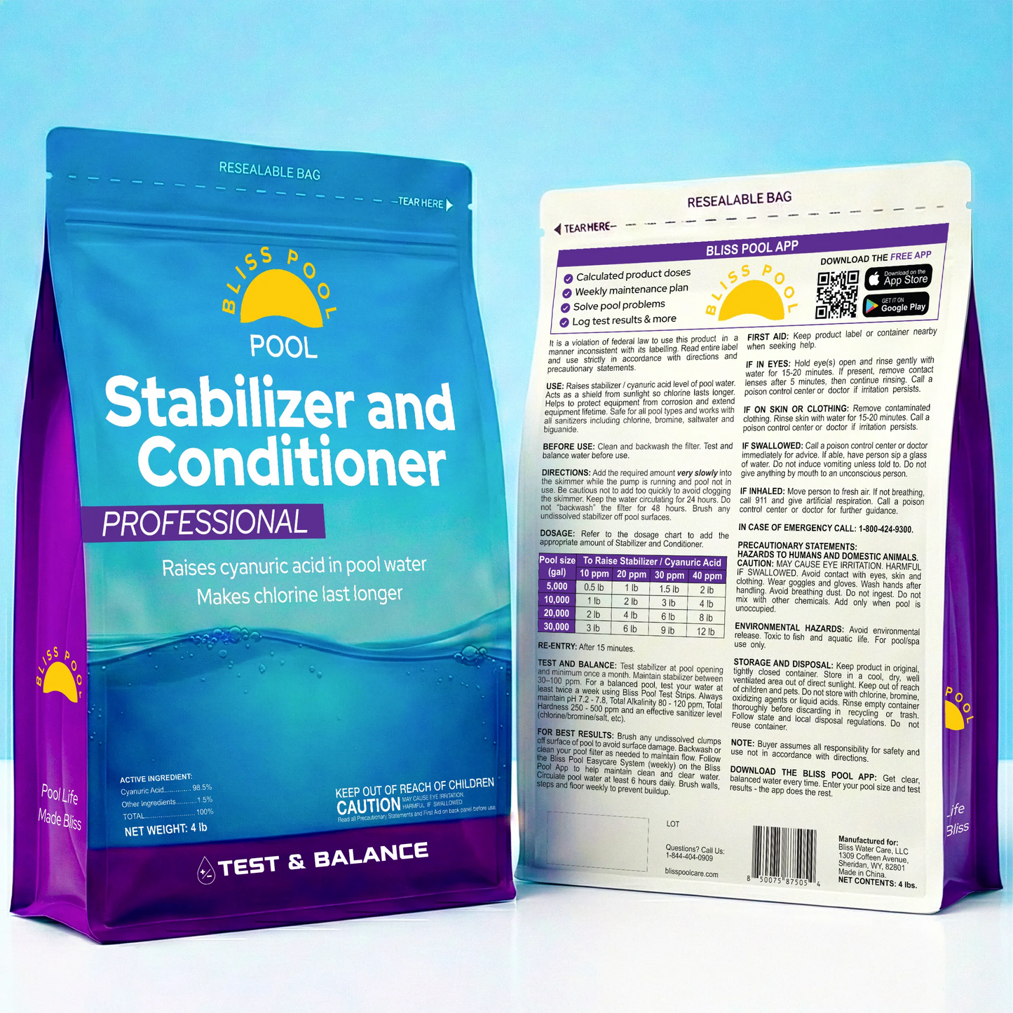 Bliss Pool Chlorine Stabilizer & Conditioner